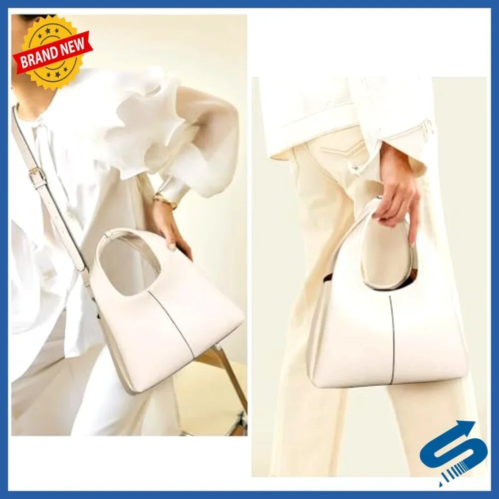 Small Faux Leather Hobo Satchel with Adjustable Strap, Crossbody Handbag